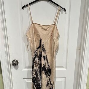 Anthropologie conditions apply Chloe Maxi slip dress in horse print